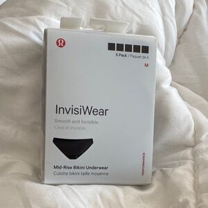 NWT Lululemon 5-Pack InvisiWear Mid-Rise Bikini Underwear